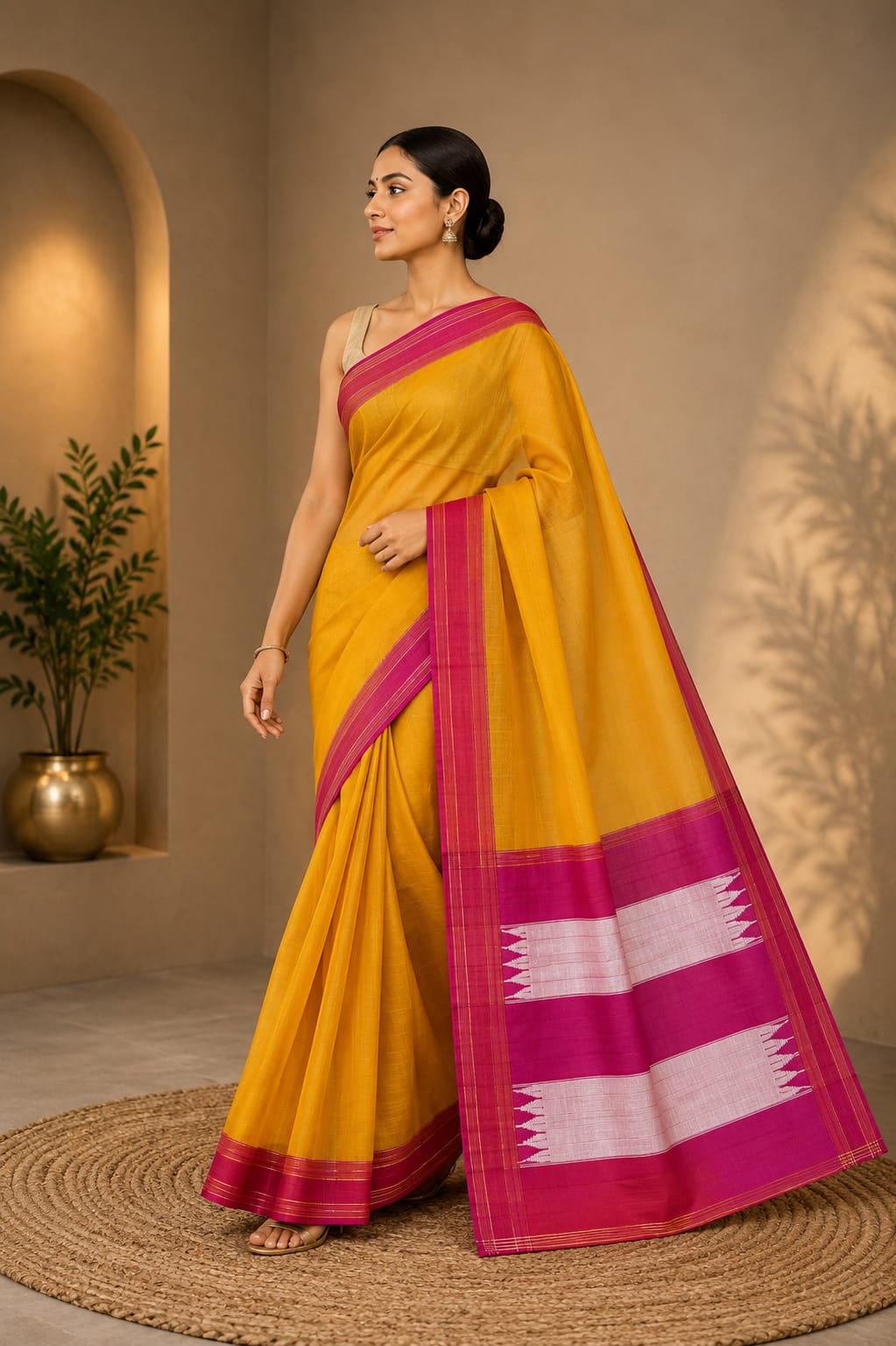 Custimised Chikkifaras Handloom Ilkal Saree