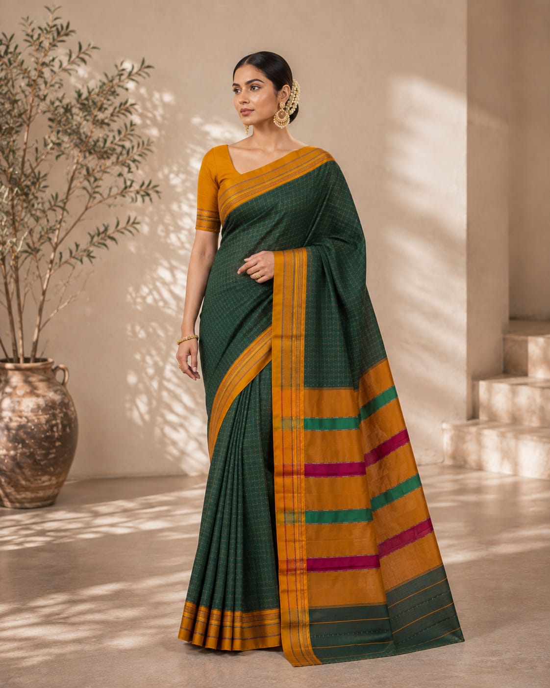 Traditional Starplus Elegance Ilkal Saree — Handloom Cotton Ilkal saree